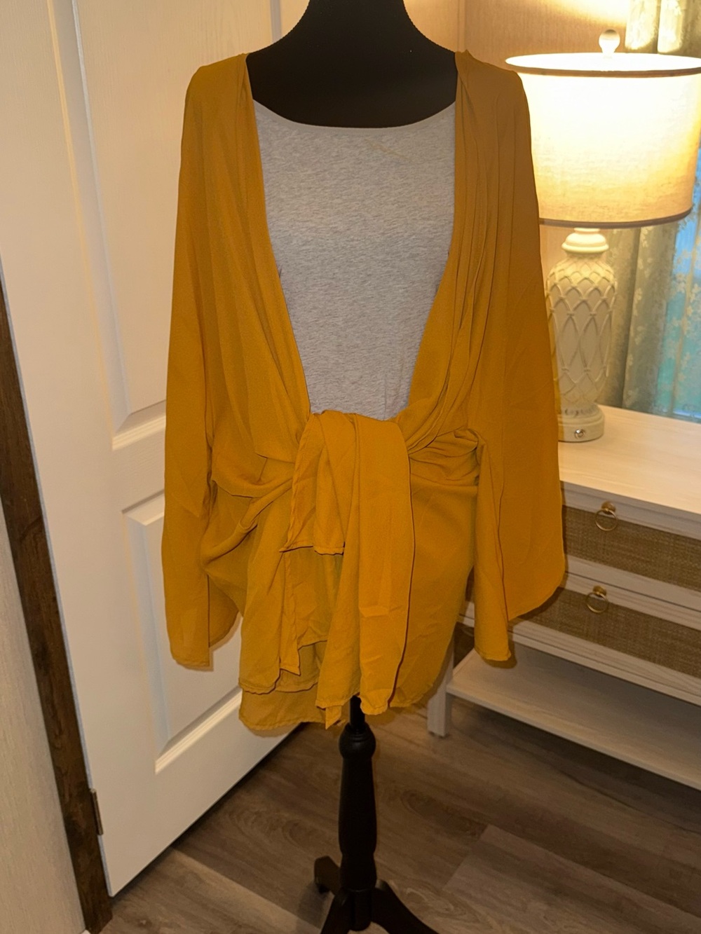 Mustard Yellow Kimono Cardigan